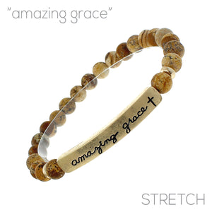 "Amazing Grace" Natural Stone Bracelet
