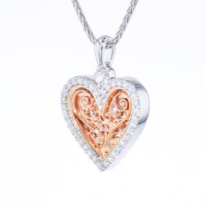 The "Unity Heart" Diamond Pendant by Michael Letney